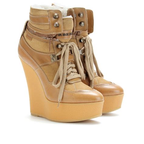 burberry wedge sneakers|Burberry boots high heels.